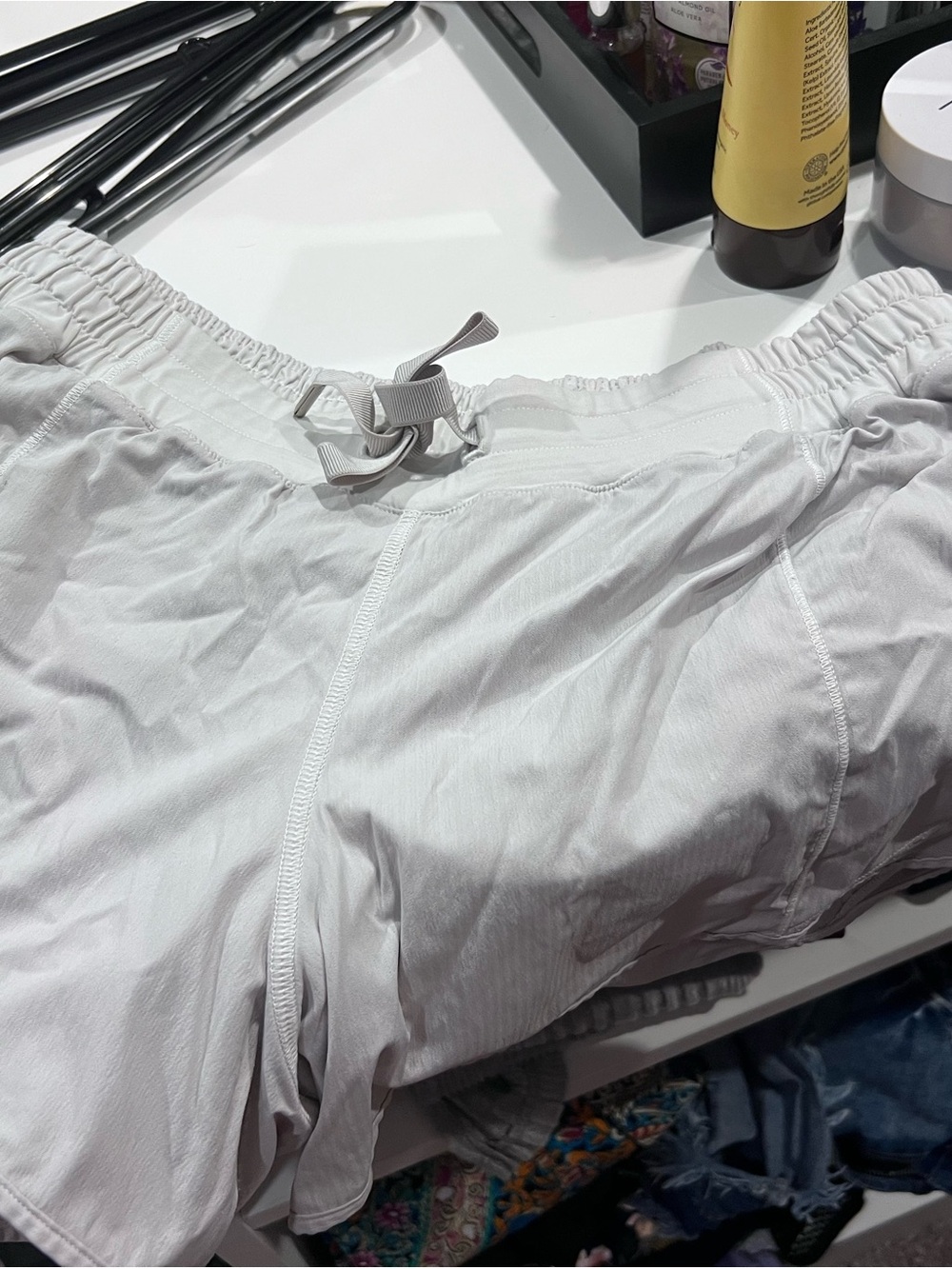 lululemon athletica Light Gray Athletic Shorts